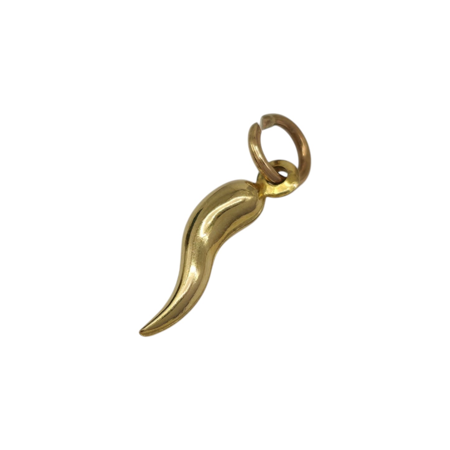 Petite 10ct Yellow Gold Horn Of Plenty Charm L 1.2 cm 0.3 g.