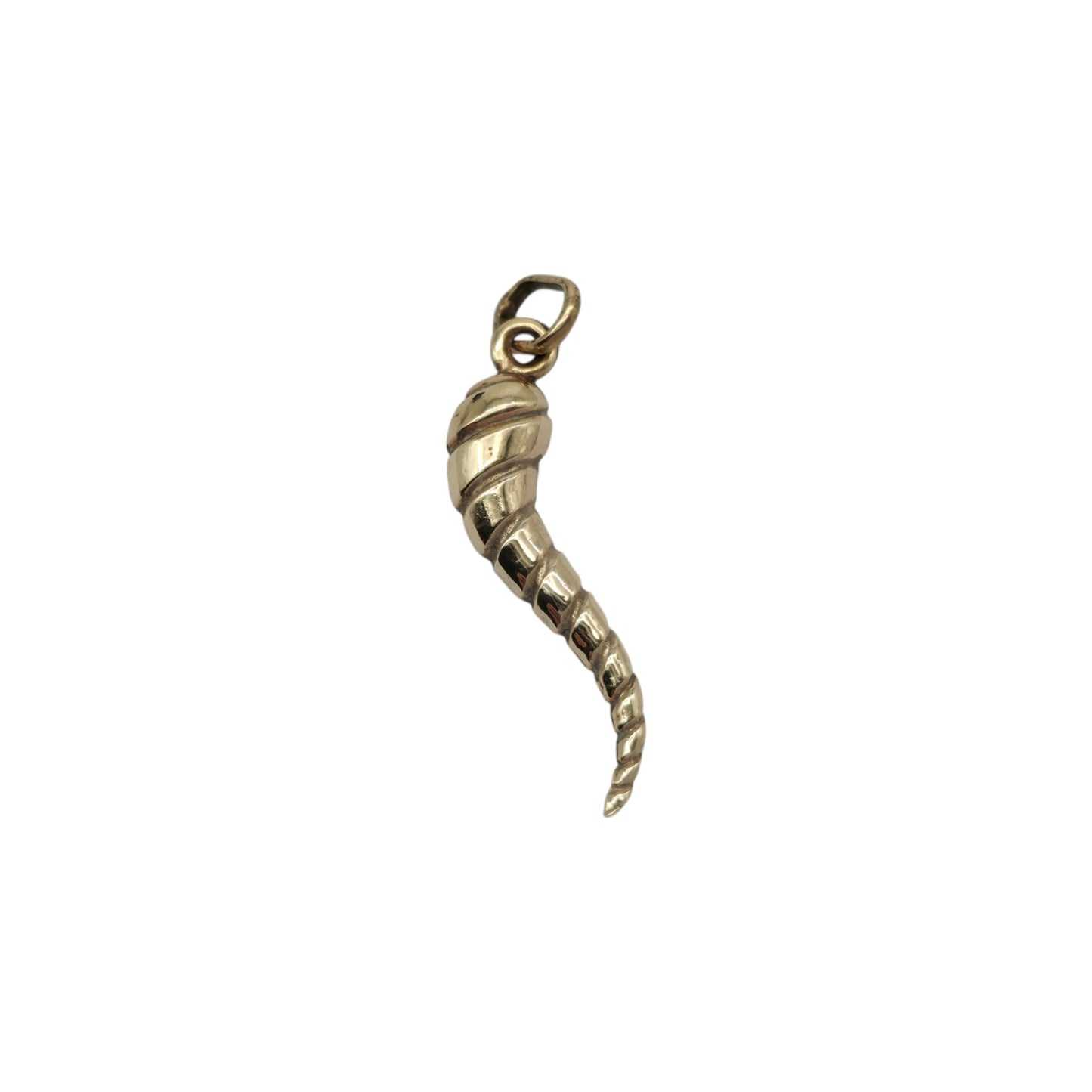 9ct 375 Yellow Gold Horn Of Plenty Charm L 2.4 cm 0.7 g.