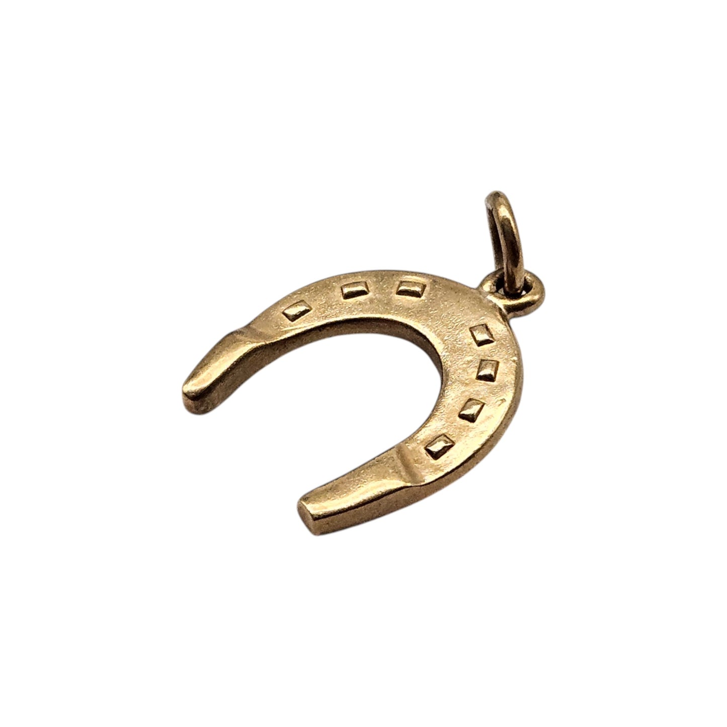 9ct 375 Yellow Gold Horseshoe Charm 1953 L 1.3 cm 1.1 g.