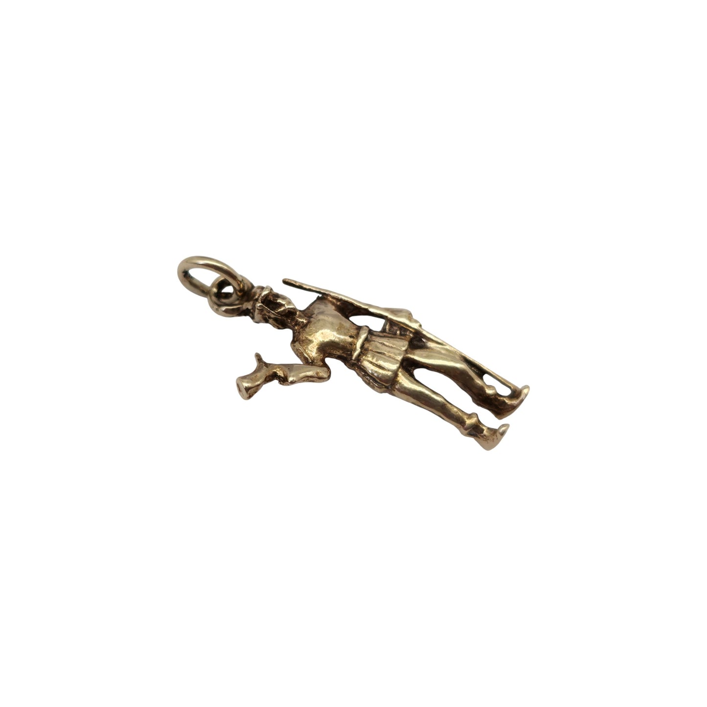 9ct 375 Yellow Gold Hunter Charm 1962 L 2.0 cm 1.9 g.
