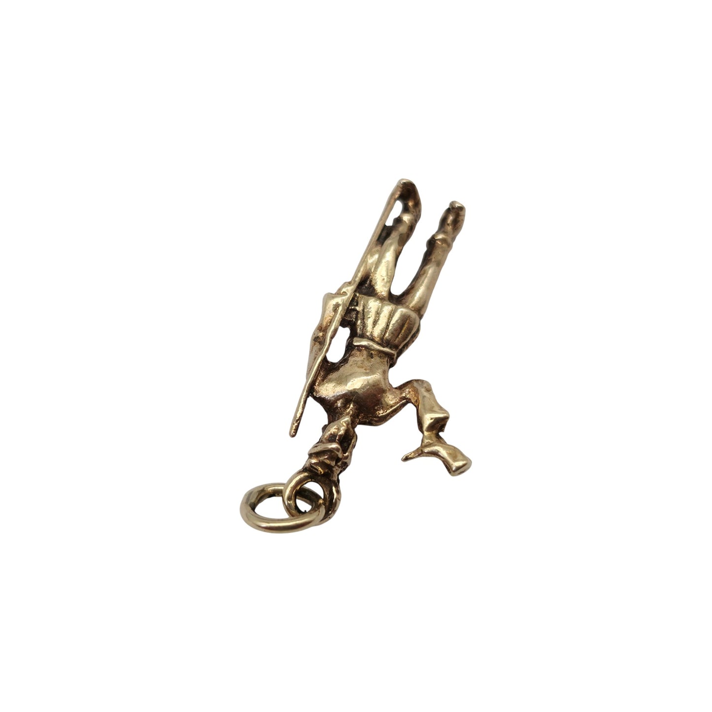 9ct 375 Yellow Gold Hunter Charm 1962 L 2.0 cm 1.9 g.