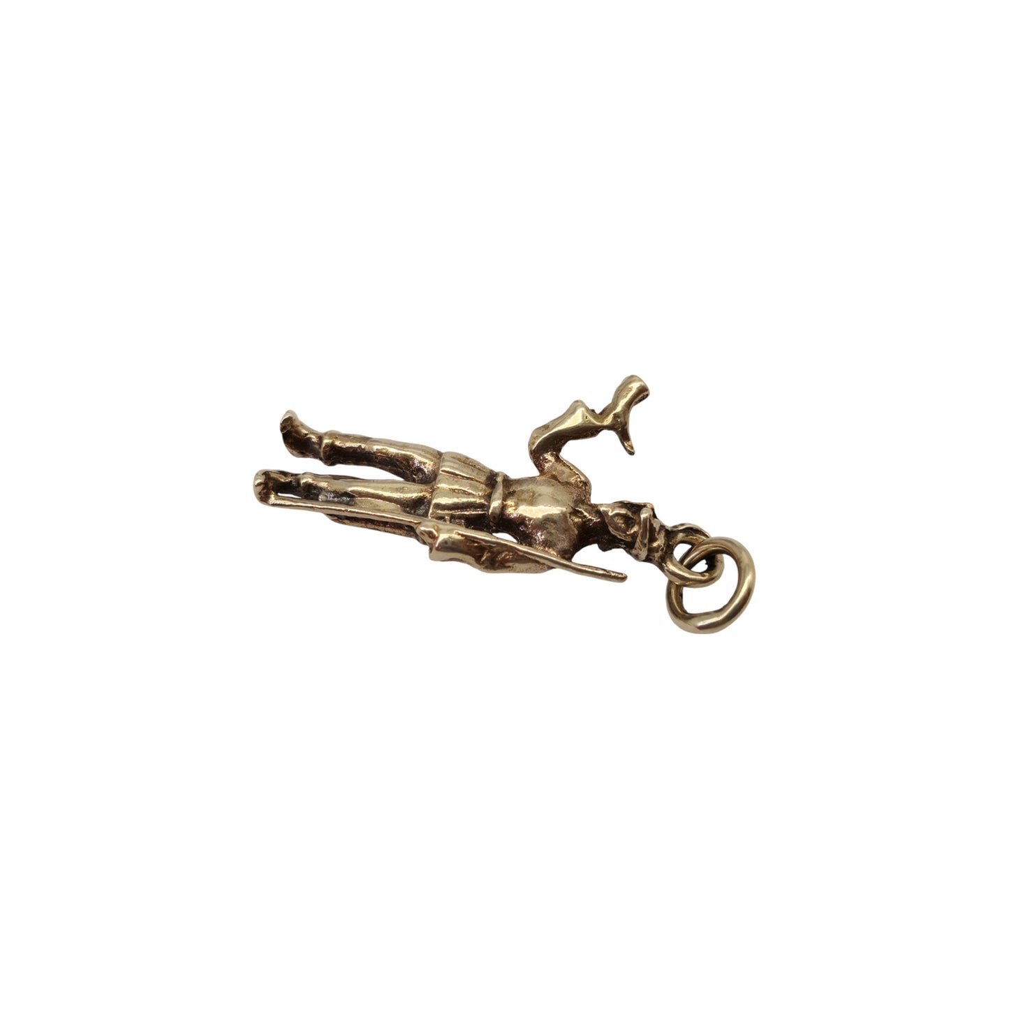 9ct 375 Yellow Gold Hunter Charm 1962 L 2.0 cm 1.9 g.
