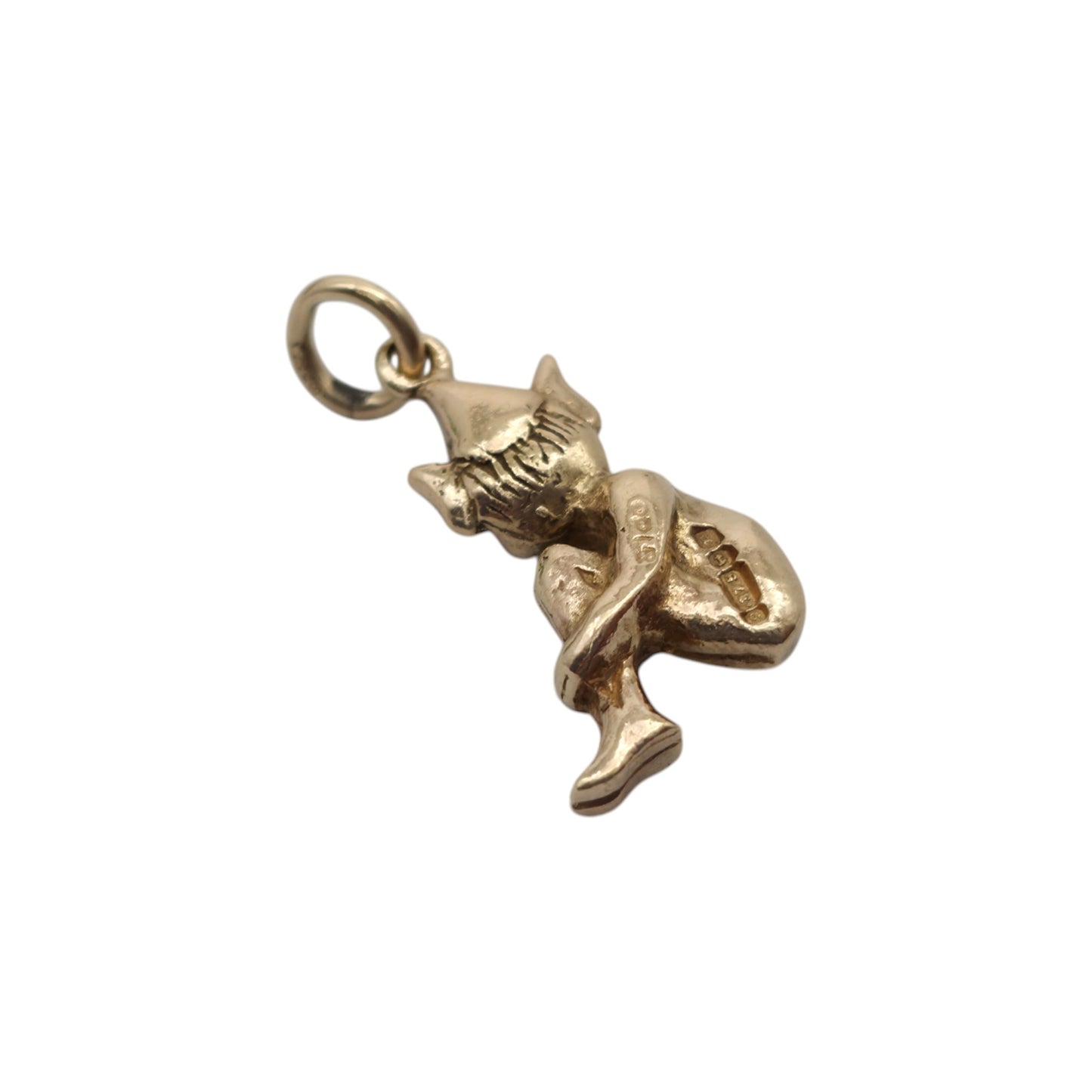 Cast 9ct 375 Yellow Gold Imp Charm 1961 L 1.4 cm 2.4 g.