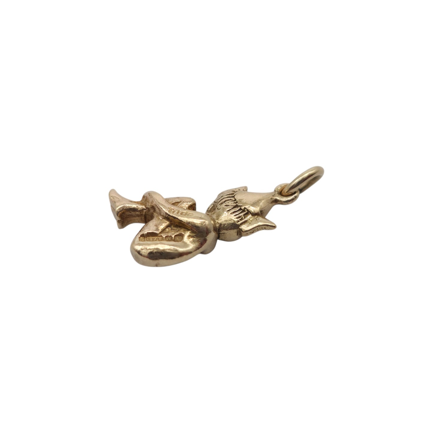 Cast 9ct 375 Yellow Gold Imp Charm 1961 L 1.4 cm 2.4 g.