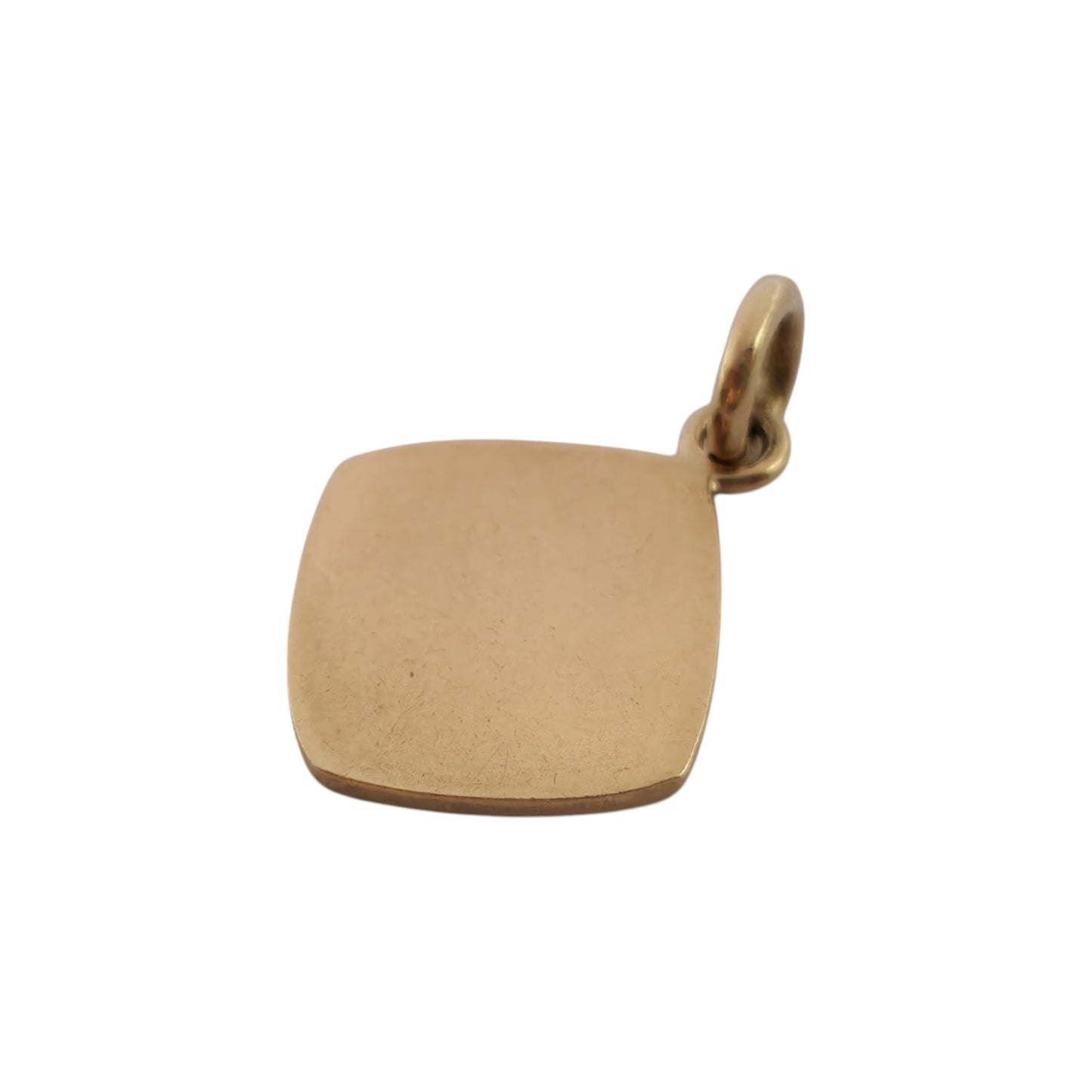 9ct 375 Yellow Gold Ingot Charm 1976 L 1.5 cm 2.6 g.