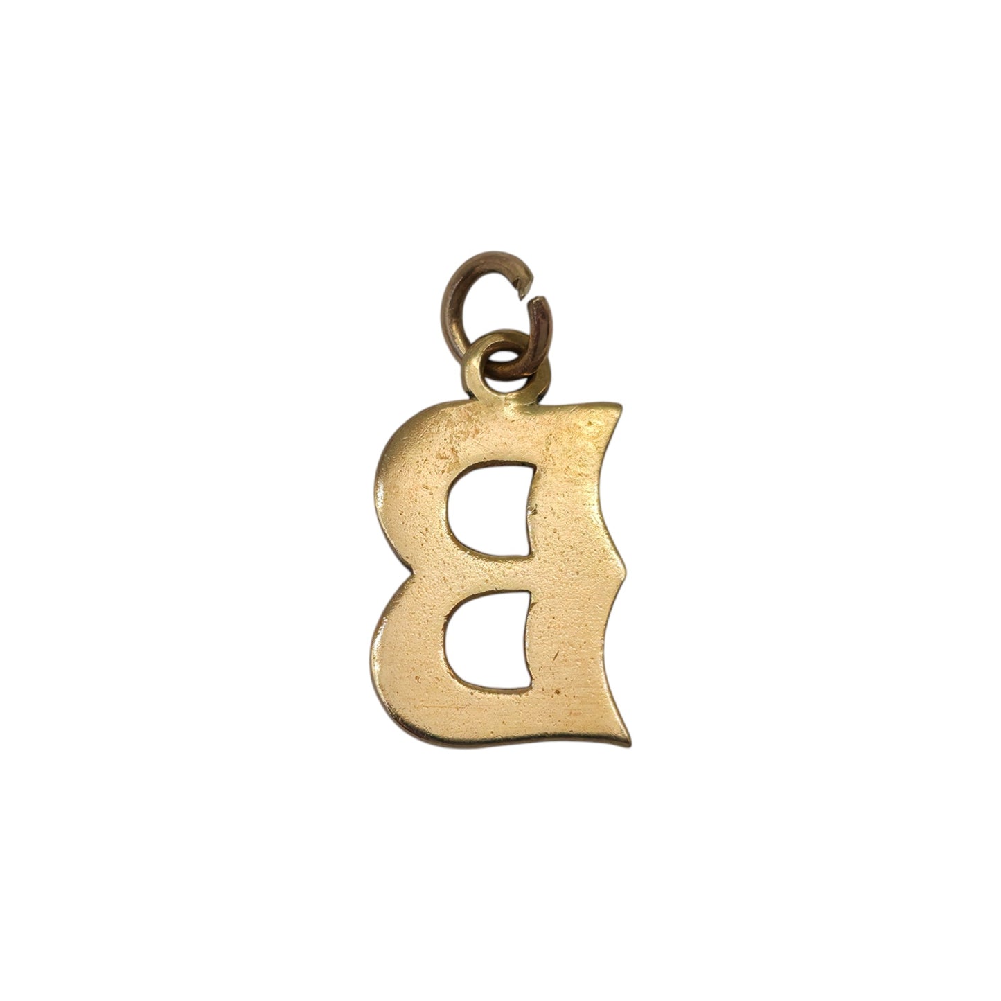 9ct Yellow Gold Initial "B" Letter Charm L 1.2 cm 1.1 g.