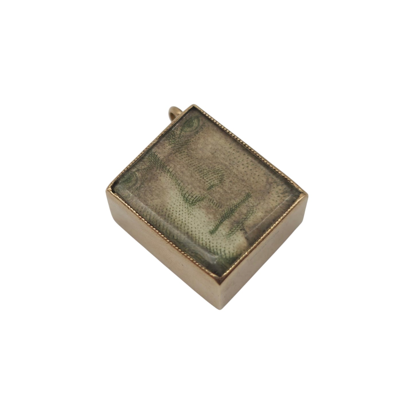 Irish 9ct 375 Yellow Gold Banknote Charm 1975 L 1.4 cm 3.0 g.
