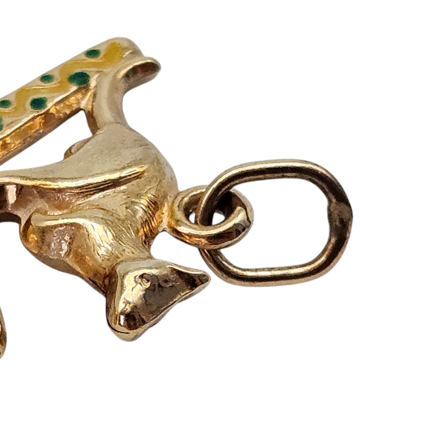 9ct Yellow Gold Kangaroo Charm L 1.8 cm 0.8 g.