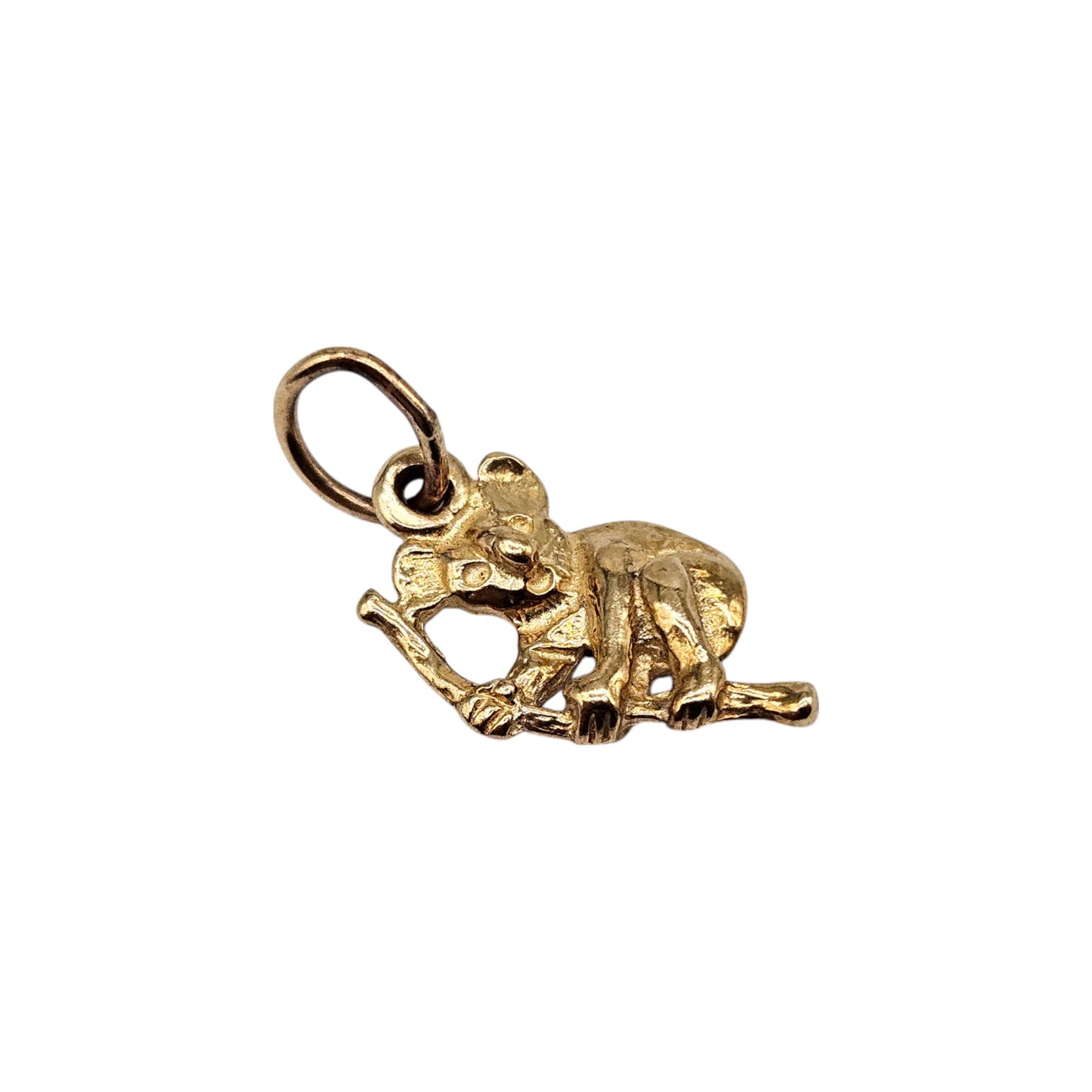 9ct Yellow Gold Koala Charm L 1.5 cm 1.5 g.