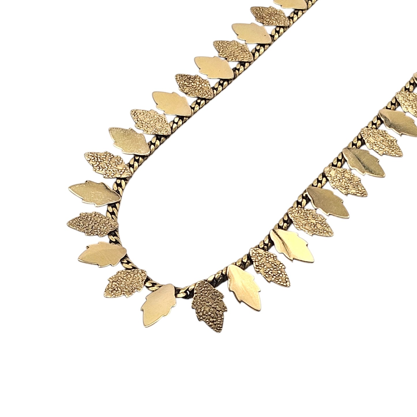 9ct 375 Yellow Gold Necklace c.1979 L 44.0 cm 12.4 g.