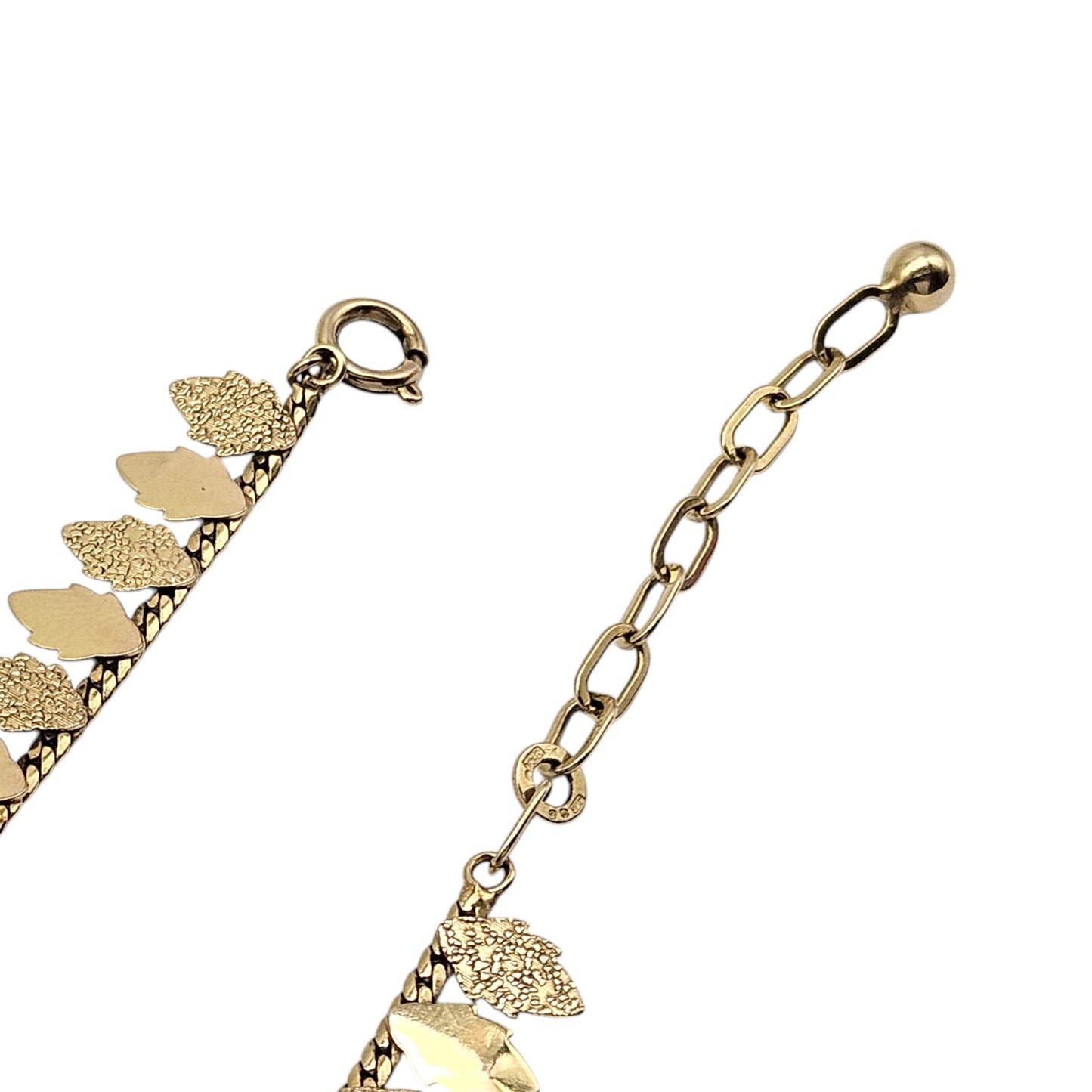 9ct 375 Yellow Gold Necklace c.1979 L 44.0 cm 12.4 g.