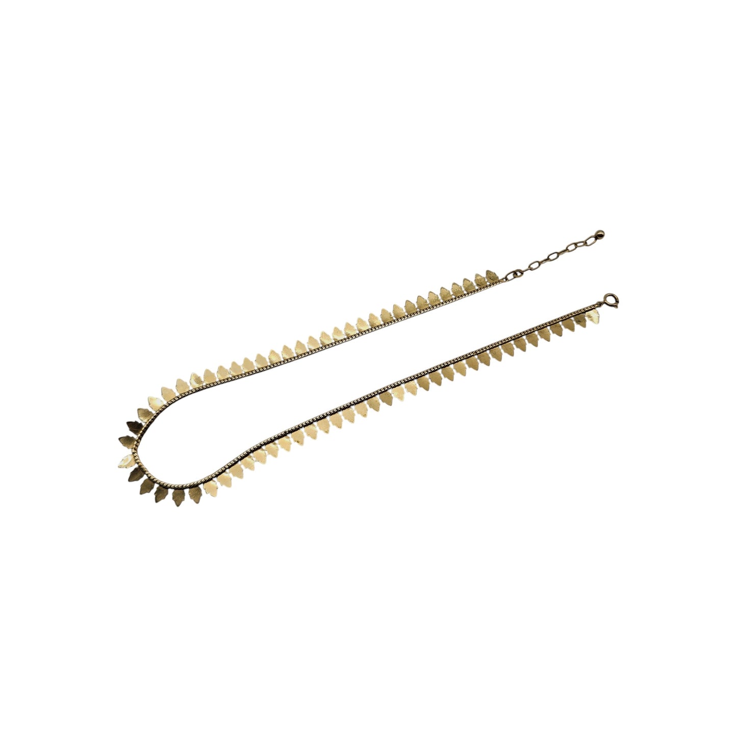 9ct 375 Yellow Gold Necklace c.1979 L 44.0 cm 12.4 g.