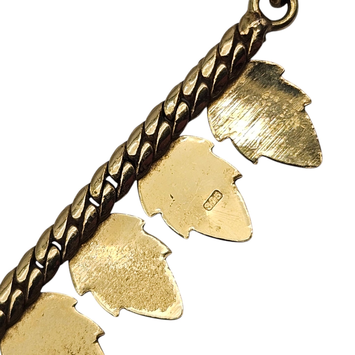 9ct 375 Yellow Gold Necklace c.1979 L 44.0 cm 12.4 g.