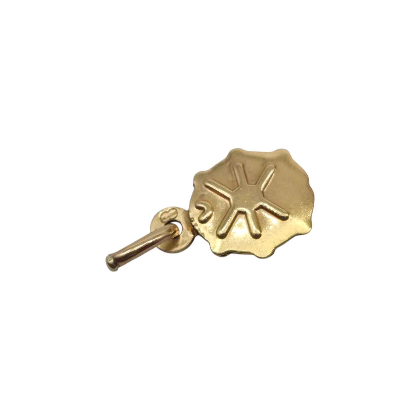 Unoaerre 9ct 375 Yellow Gold & Enamel Ladybird Charm L 1.0 cm 0.7 g.
