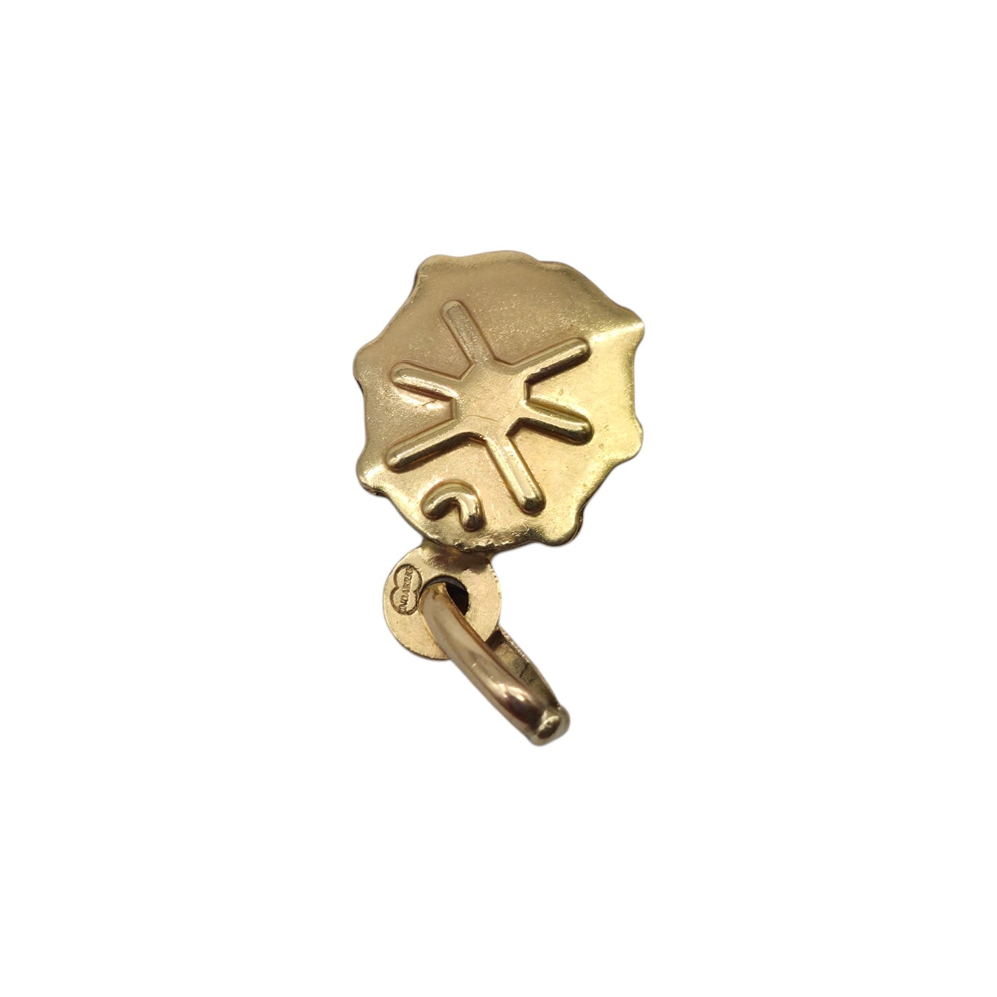 Unoaerre 9ct 375 Yellow Gold & Enamel Ladybird Charm L 1.0 cm 0.7 g.