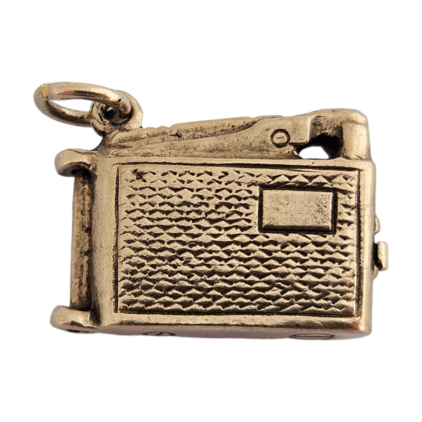 9ct Yellow Gold Lighter with a Pipe Opening Charm 1.6 cm 3.8 g