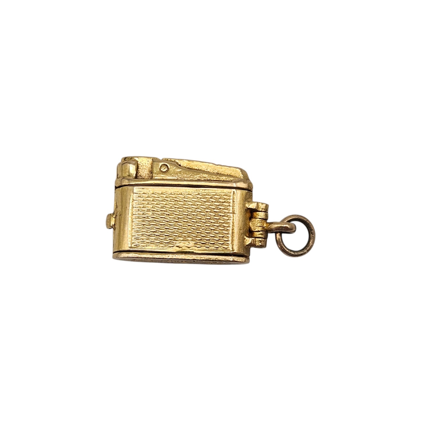9ct 375 Yellow Gold Opening Lighter Charm 1964 L 1.8 cm 4.1 .g