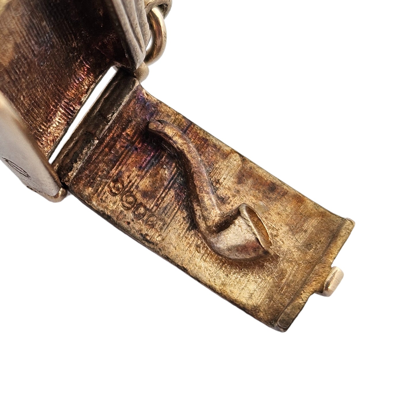 9ct Yellow Gold Lighter with a Pipe Opening Charm 1.6 cm 3.8 g