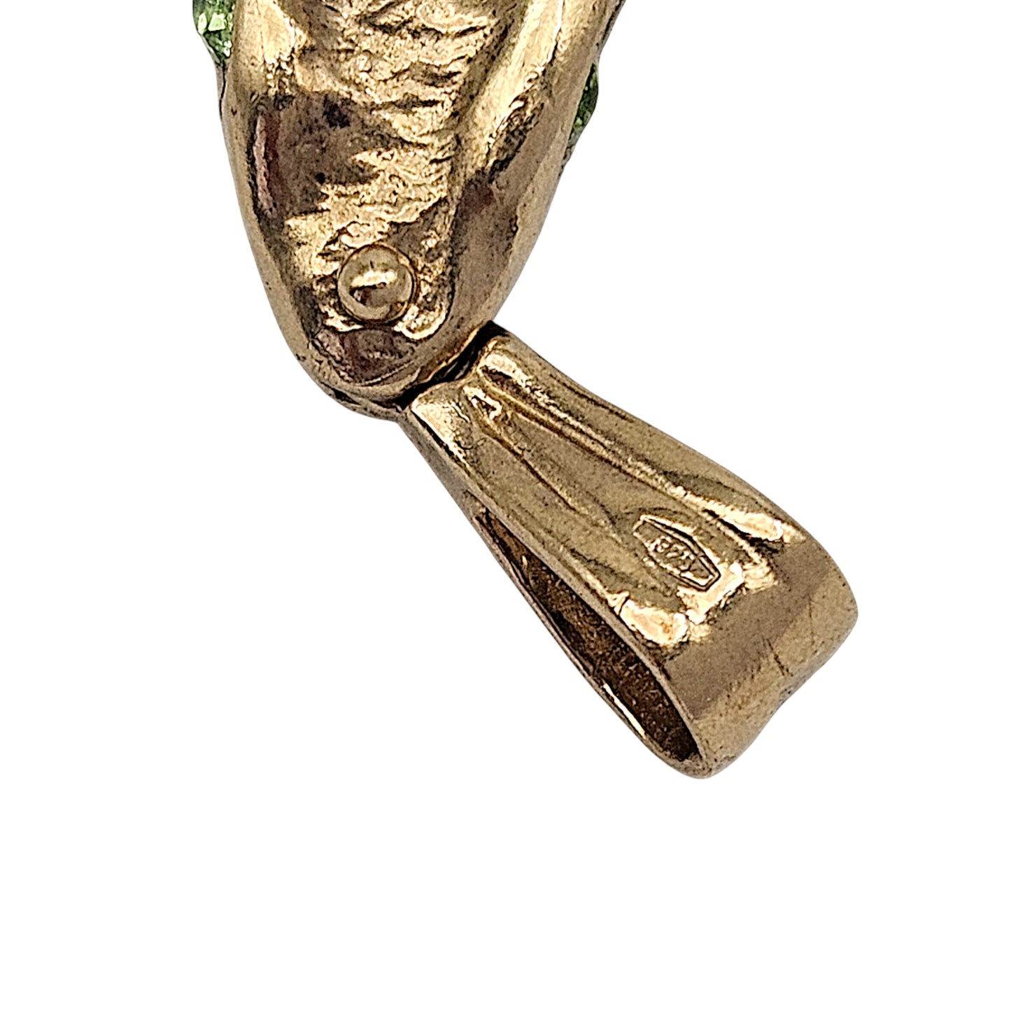 9ct 375 Yellow Gold Articulated Lizard Pendant L 4.4 cm 6.6 g.
