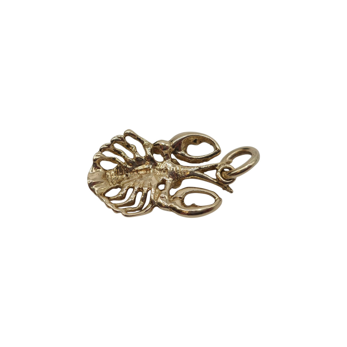 Heavy 9ct 375 Yellow Gold Lobster Pendant 1972 L 2.2 cm 5.2 g.