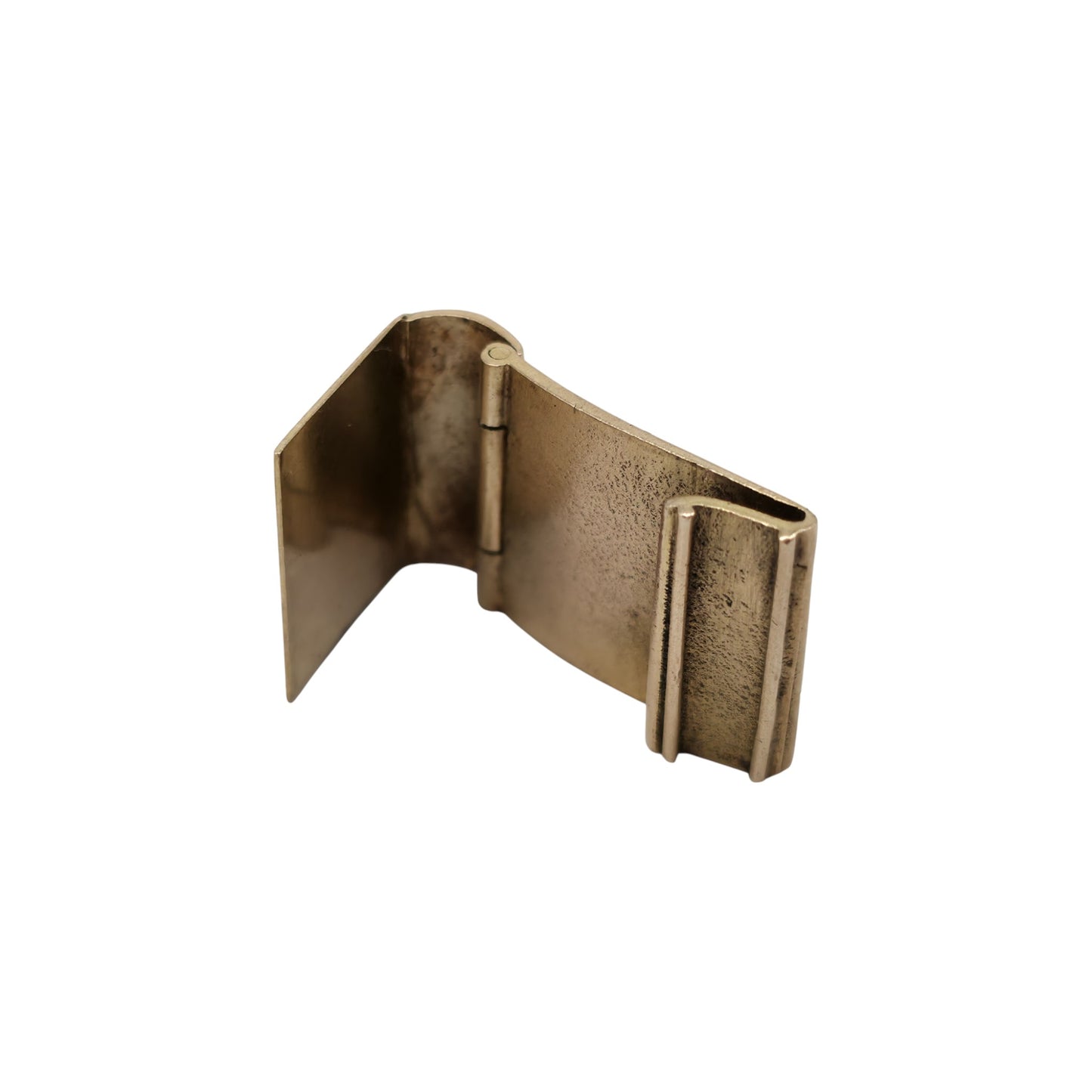 9ct 375 Yellow Gold & Enamel Match Stick Holder Opening Charm c.1960's L 1.9 cm 4.5 g.