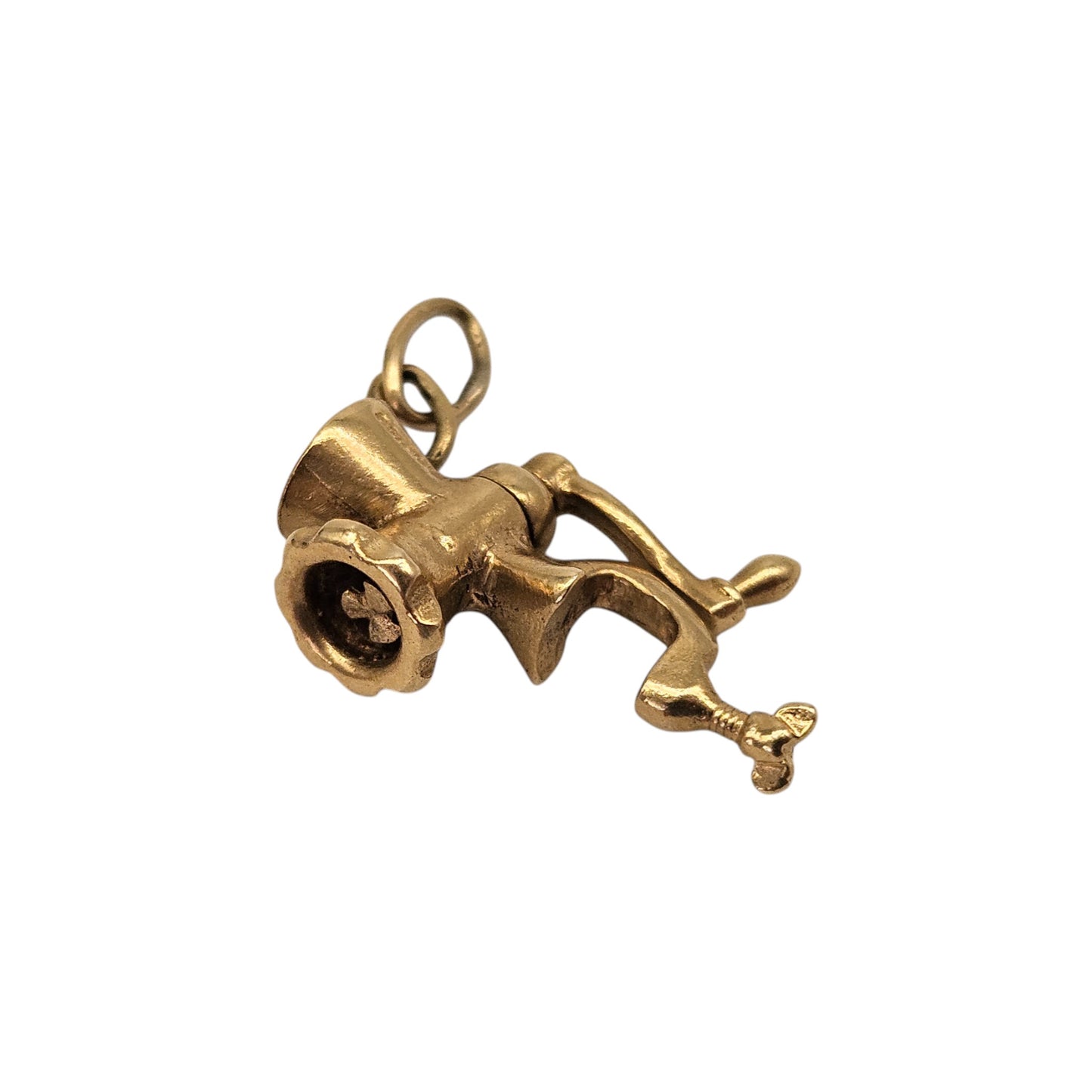 Rare 9ct 375 Yellow Gold Articulated Mincer Charm 1963 L 2.3 cm 2.9 g.