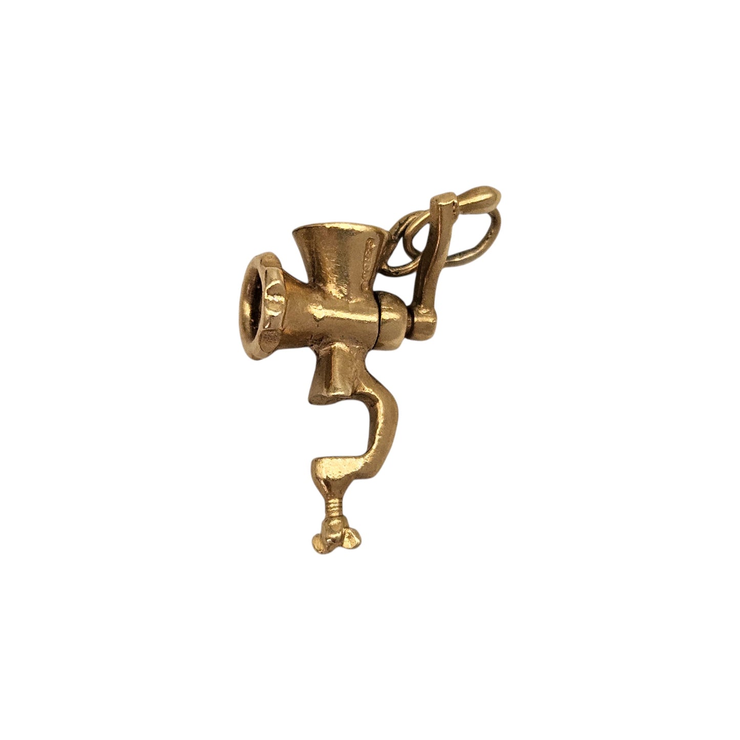 Rare 9ct 375 Yellow Gold Articulated Mincer Charm 1963 L 2.3 cm 2.9 g.