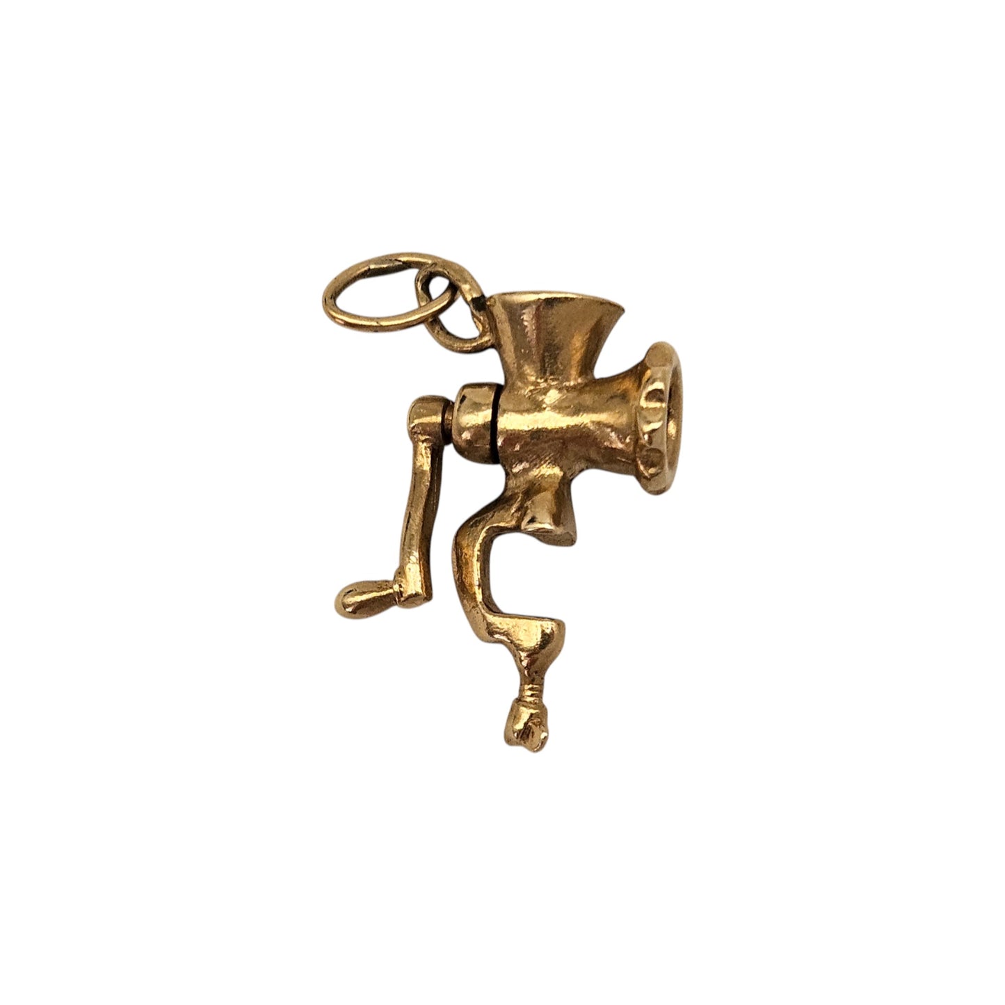 Rare 9ct 375 Yellow Gold Articulated Mincer Charm 1963 L 2.3 cm 2.9 g.