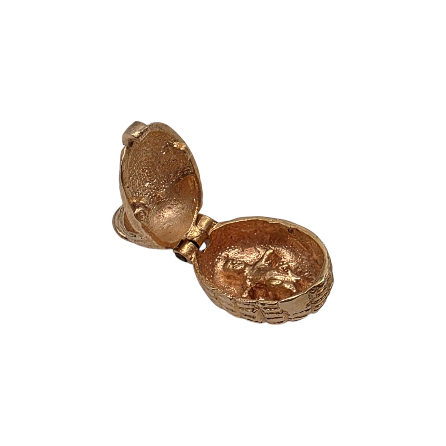 9ct 375 Yellow Gold Moses Basket Opening Charm 1971 L 1.3 cm 2.7 g.