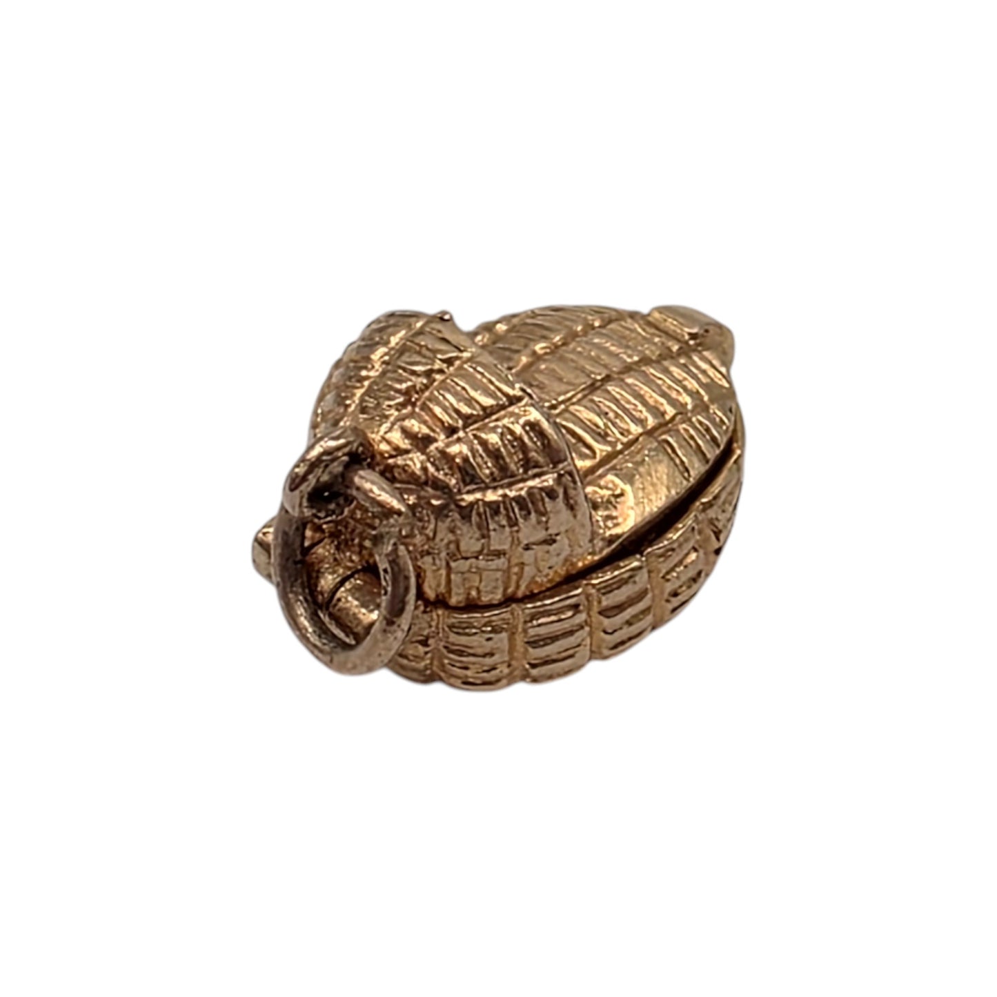 9ct 375 Yellow Gold Moses Basket Opening Charm 1971 L 1.3 cm 2.7 g.