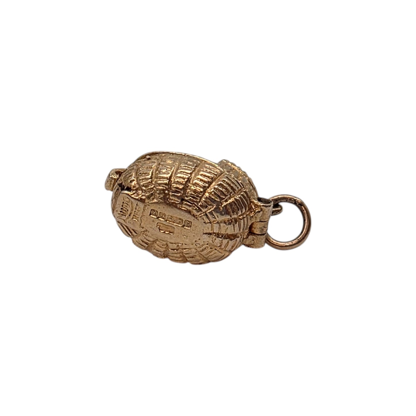 9ct 375 Yellow Gold Moses Basket Opening Charm 1971 L 1.3 cm 2.7 g.