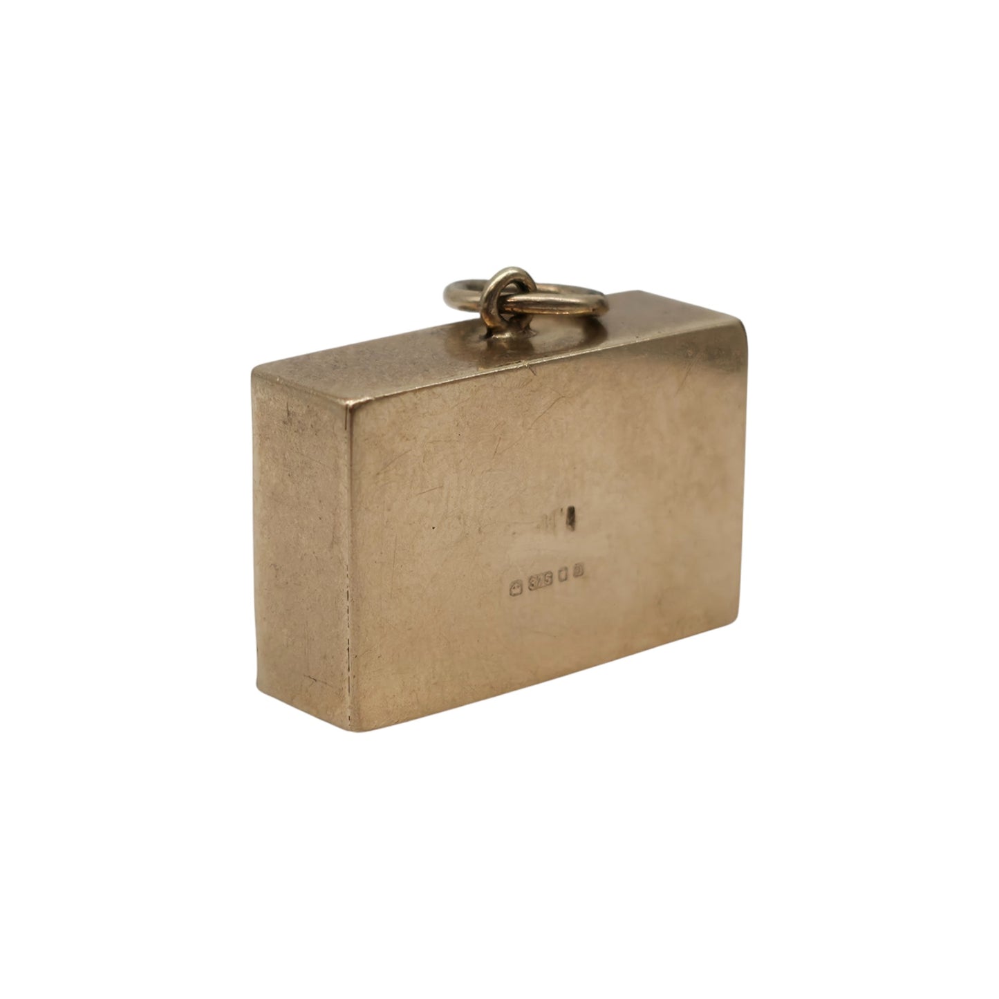 9ct 375 Yellow Gold One Pound Banknote Charm 1978 L 1.9 cm 2.7 g.