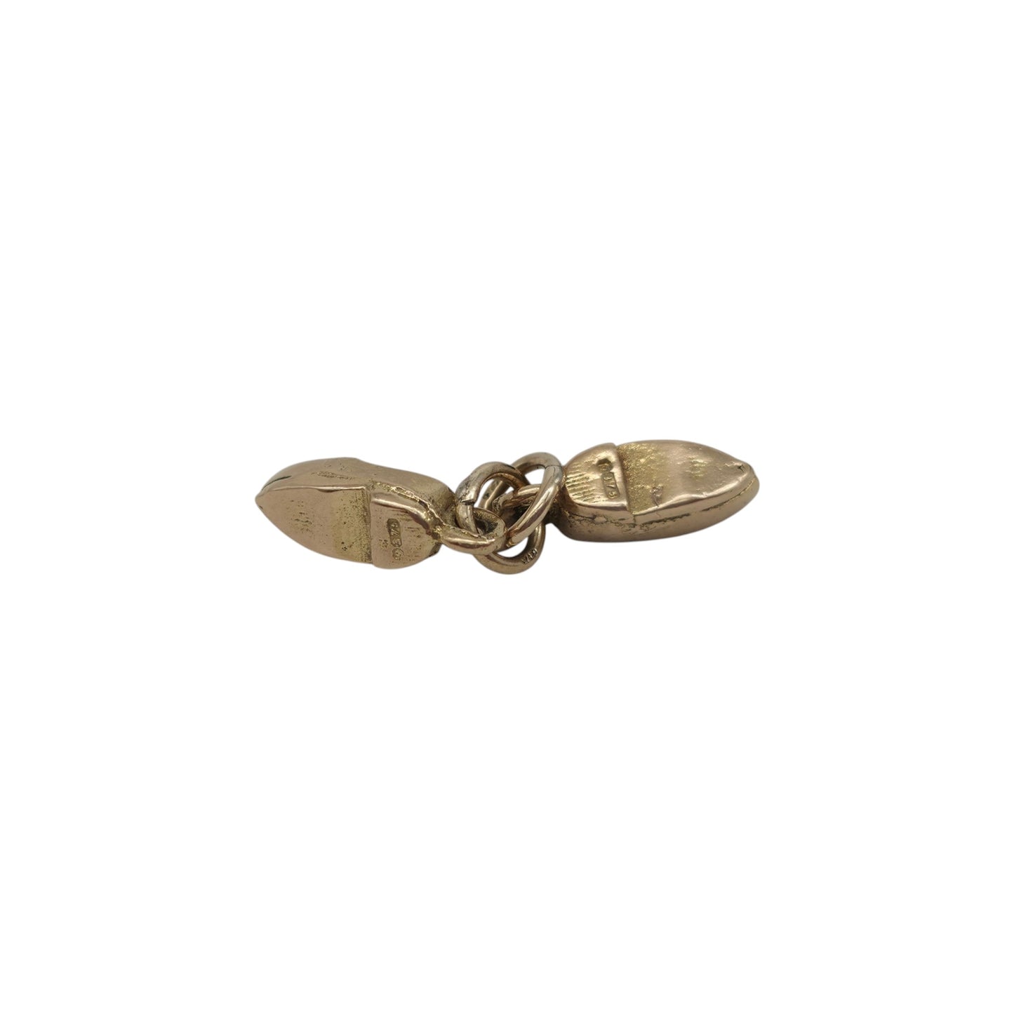 9ct 375 Yellow Gold Pair Of Shoes Charm L 1.0cm 1.8 g.