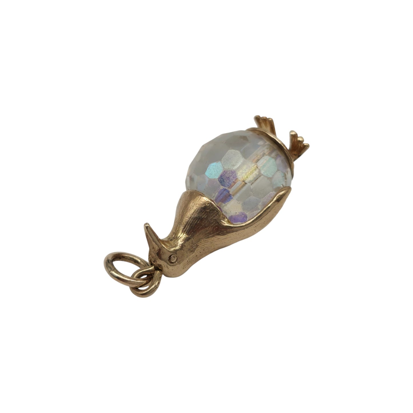9ct 375 Yellow Gold Penguin Charm 1971 L 2.2 cm 5.5 g.