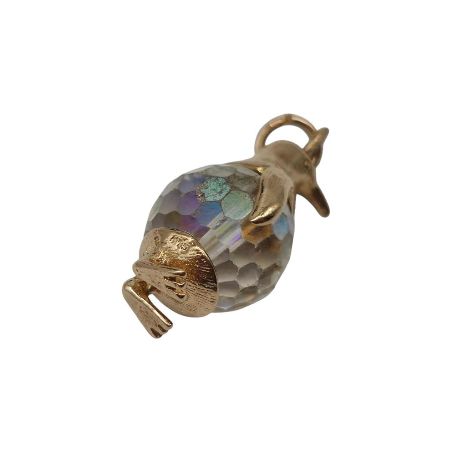 9ct 375 Yellow Gold Penguin Charm 1971 L 2.2 cm 5.5 g.