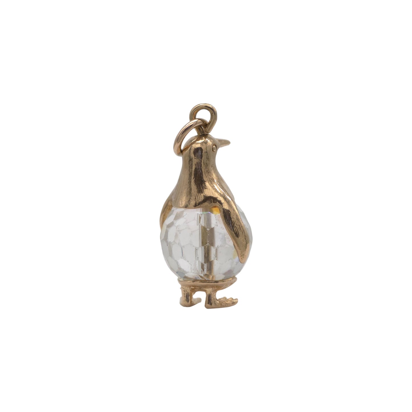9ct 375 Yellow Gold Penguin Charm 1971 L 2.2 cm 5.5 g.