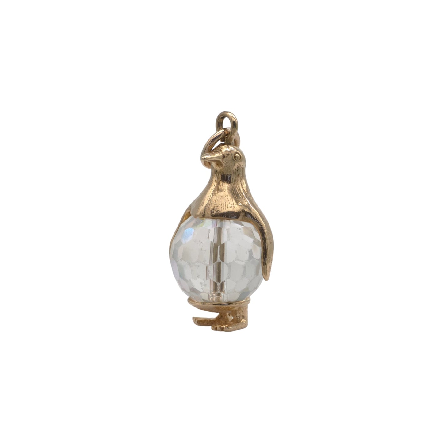 9ct 375 Yellow Gold Penguin Charm 1971 L 2.2 cm 5.5 g.