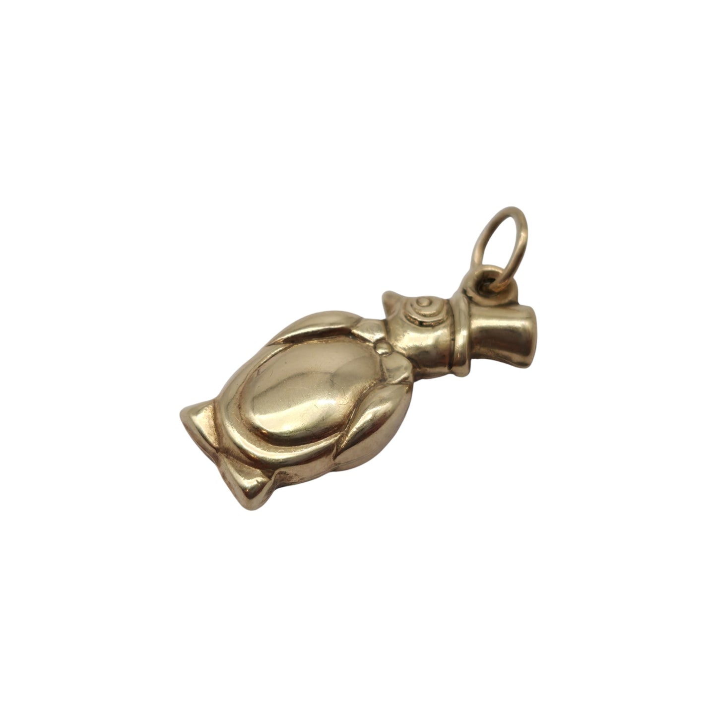 9ct Yellow Gold Cartoon Penguin Charm L 1.8 cm 0.5 g.