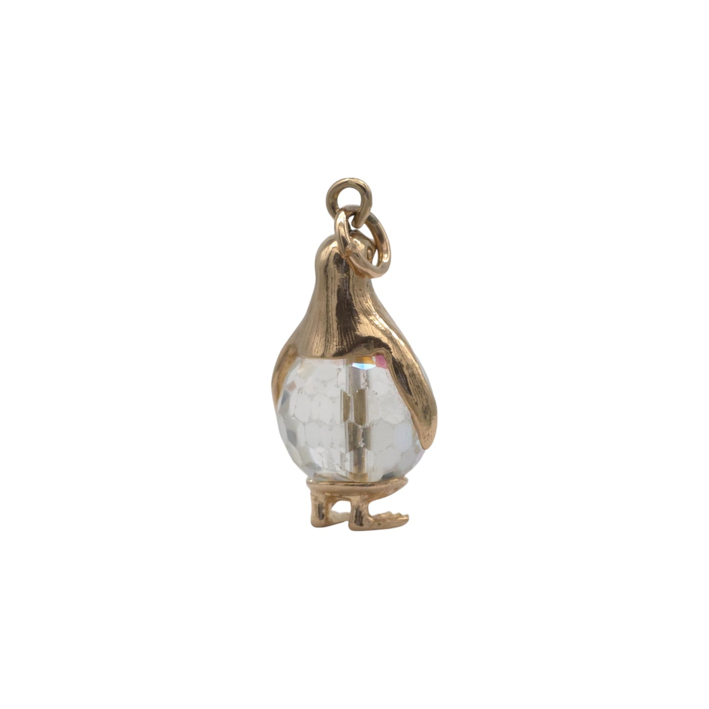 9ct 375 Yellow Gold Penguin Charm 1971 L 2.2 cm 5.5 g.