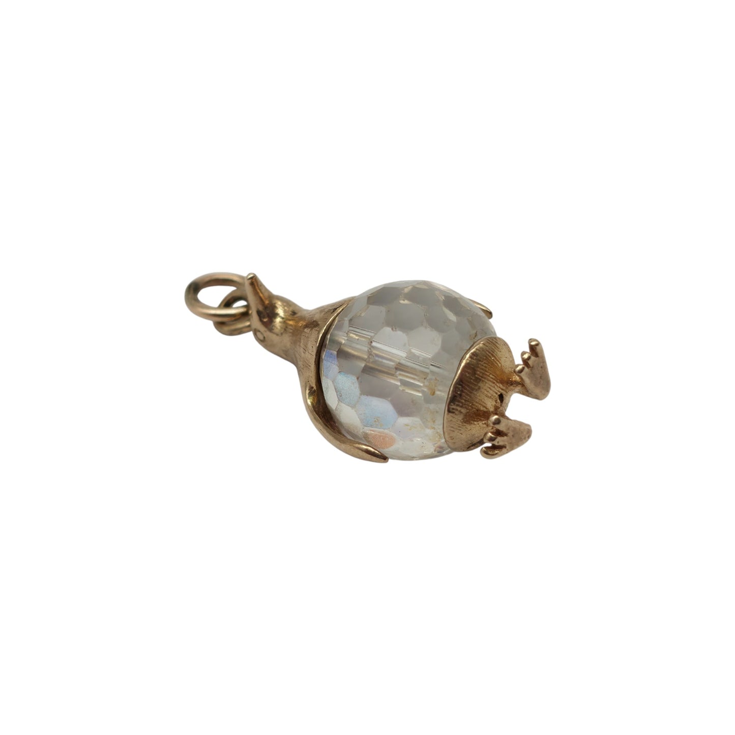 9ct 375 Yellow Gold Penguin Charm 1971 L 2.2 cm 5.5 g.