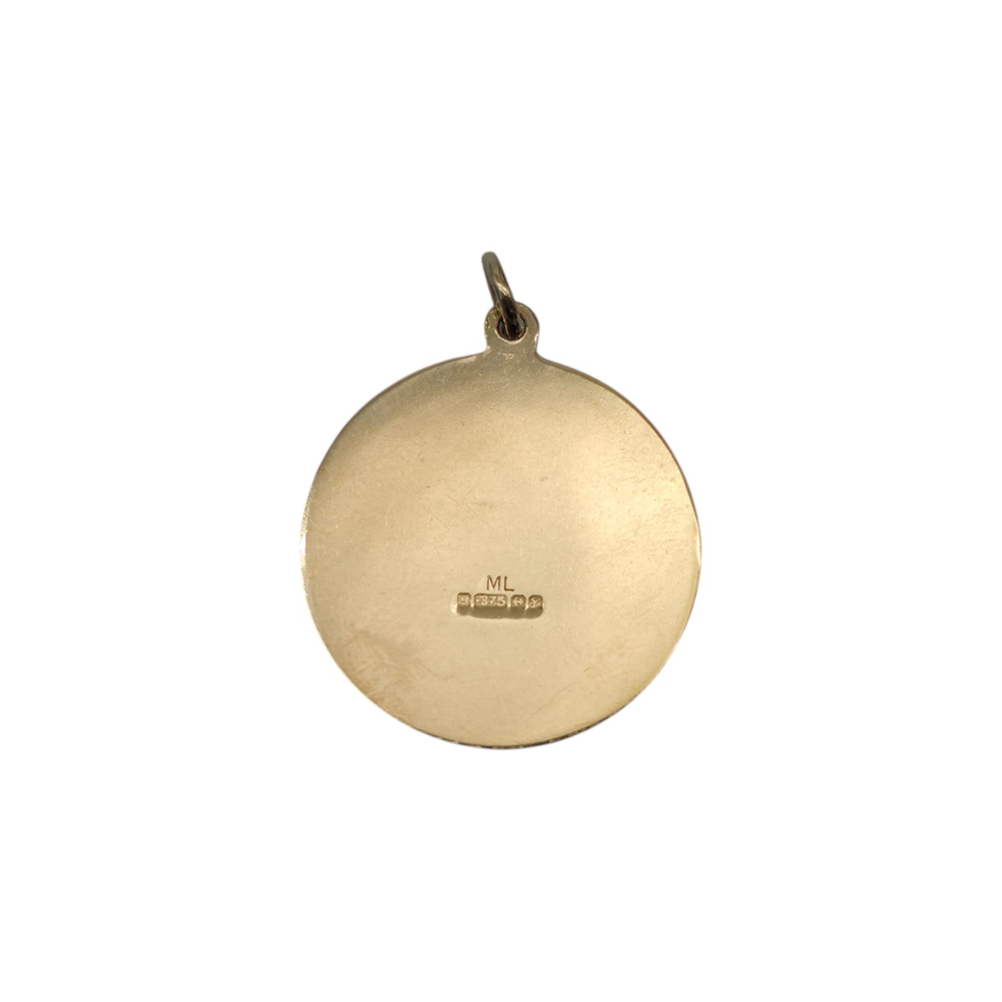9ct 375 Yellow Gold Pisces Charm 1973 L 1.9 cm 3.9 g.