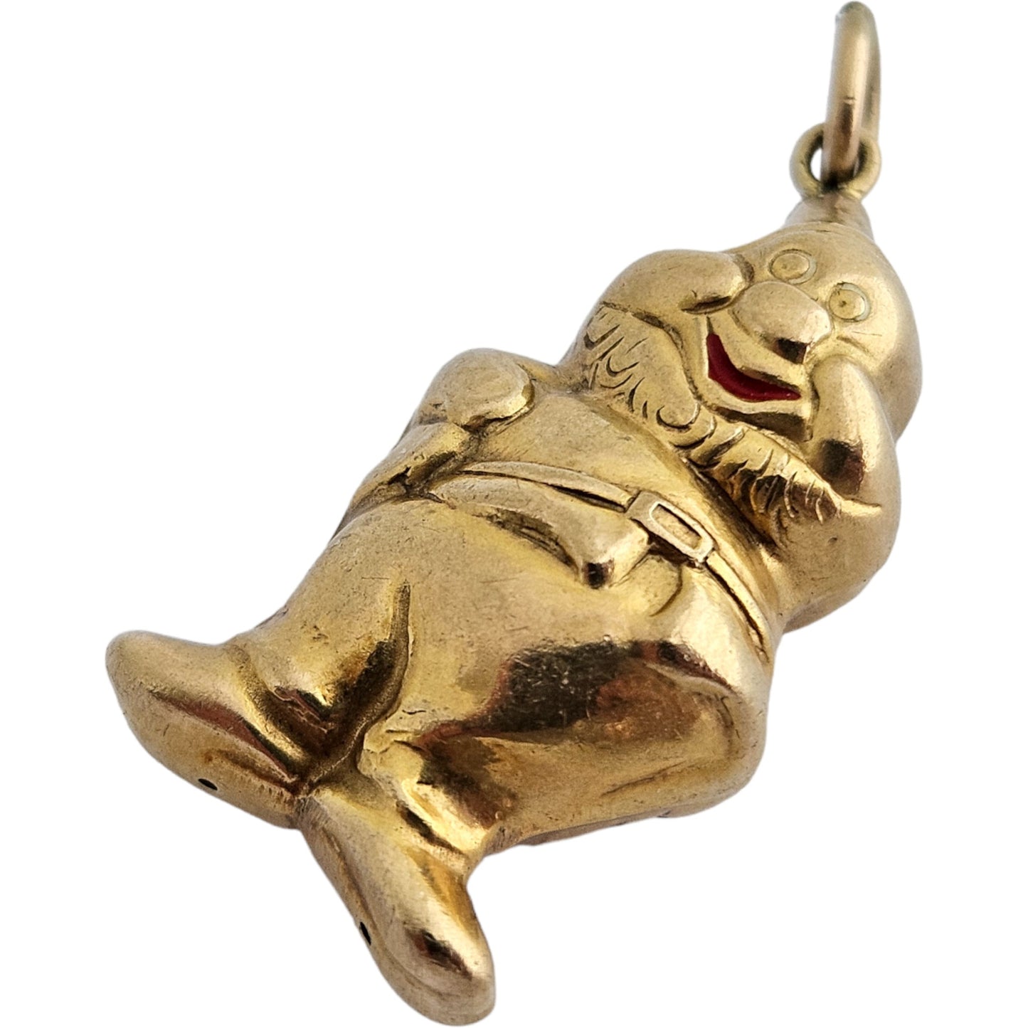 Georg Jensen 9ct 375 Yellow Gold Santa Claus Charm 1968 L 2.5 cm 2.7 g