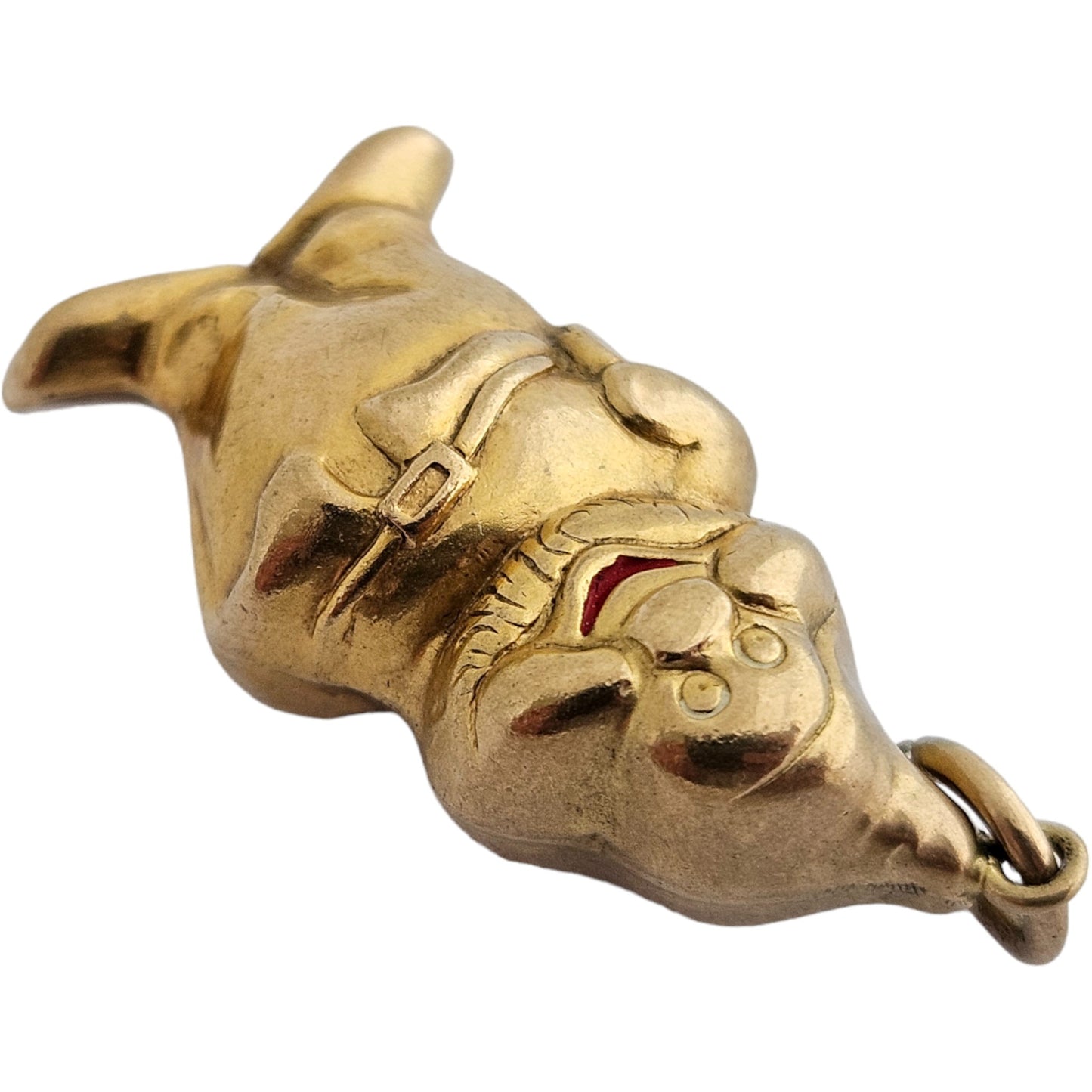 Georg Jensen 9ct 375 Yellow Gold Santa Claus Charm 1968 L 2.5 cm 2.7 g