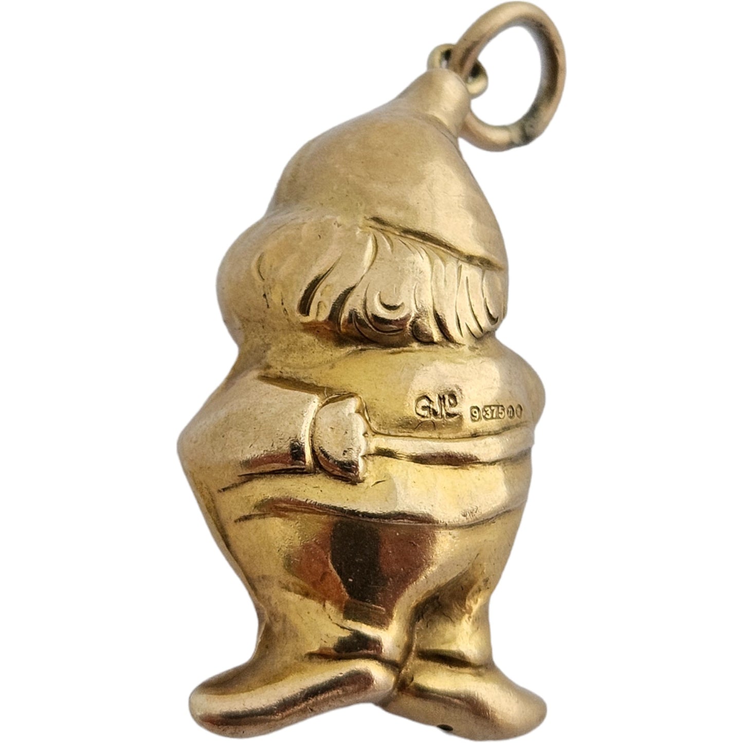 Georg Jensen 9ct 375 Yellow Gold Santa Claus Charm 1968 L 2.5 cm 2.7 g