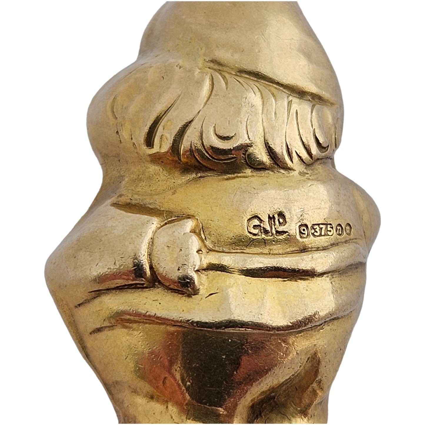 Georg Jensen 9ct 375 Yellow Gold Santa Claus Charm 1968 L 2.5 cm 2.7 g