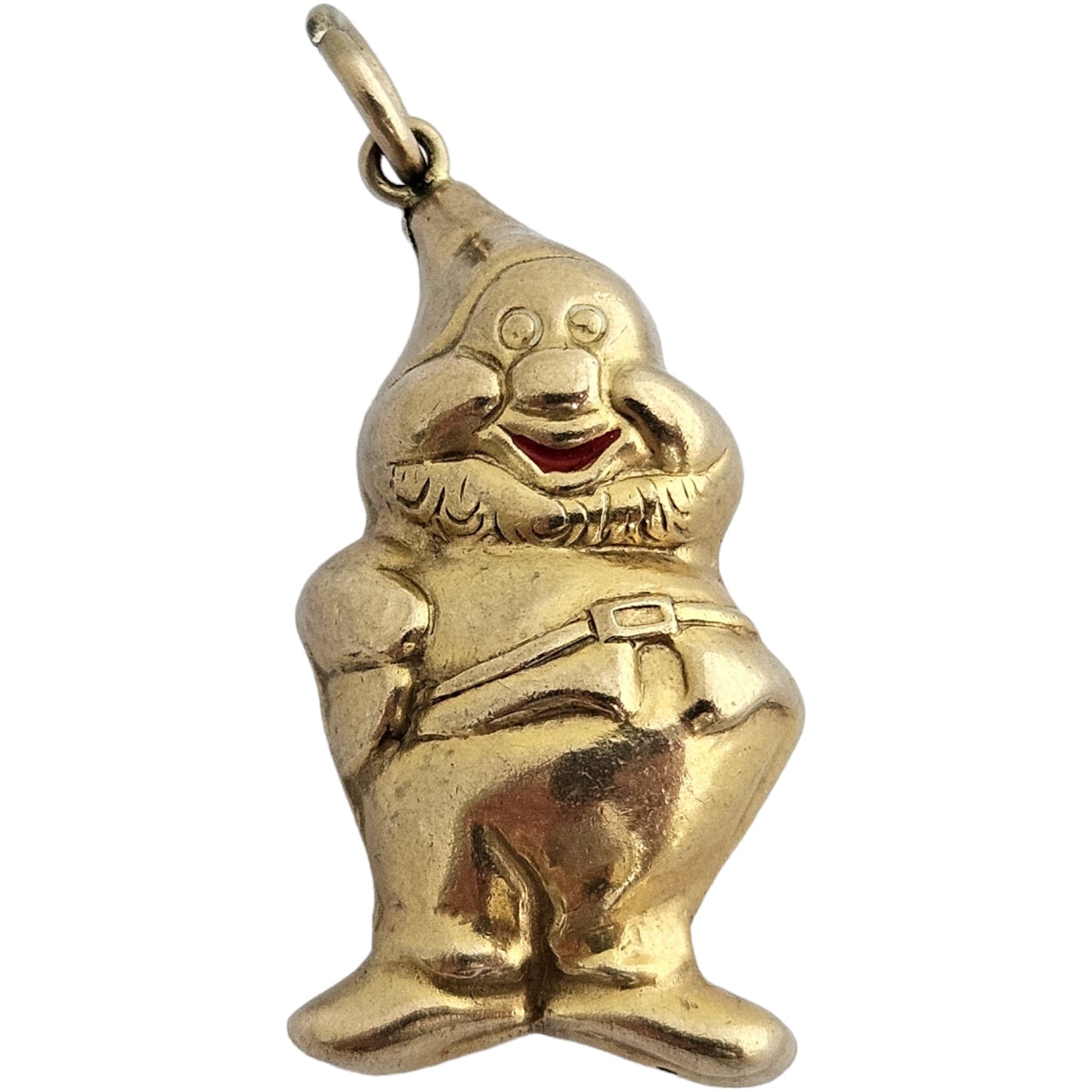 Georg Jensen 9ct 375 Yellow Gold Santa Claus Charm 1968 L 2.5 cm 2.7 g