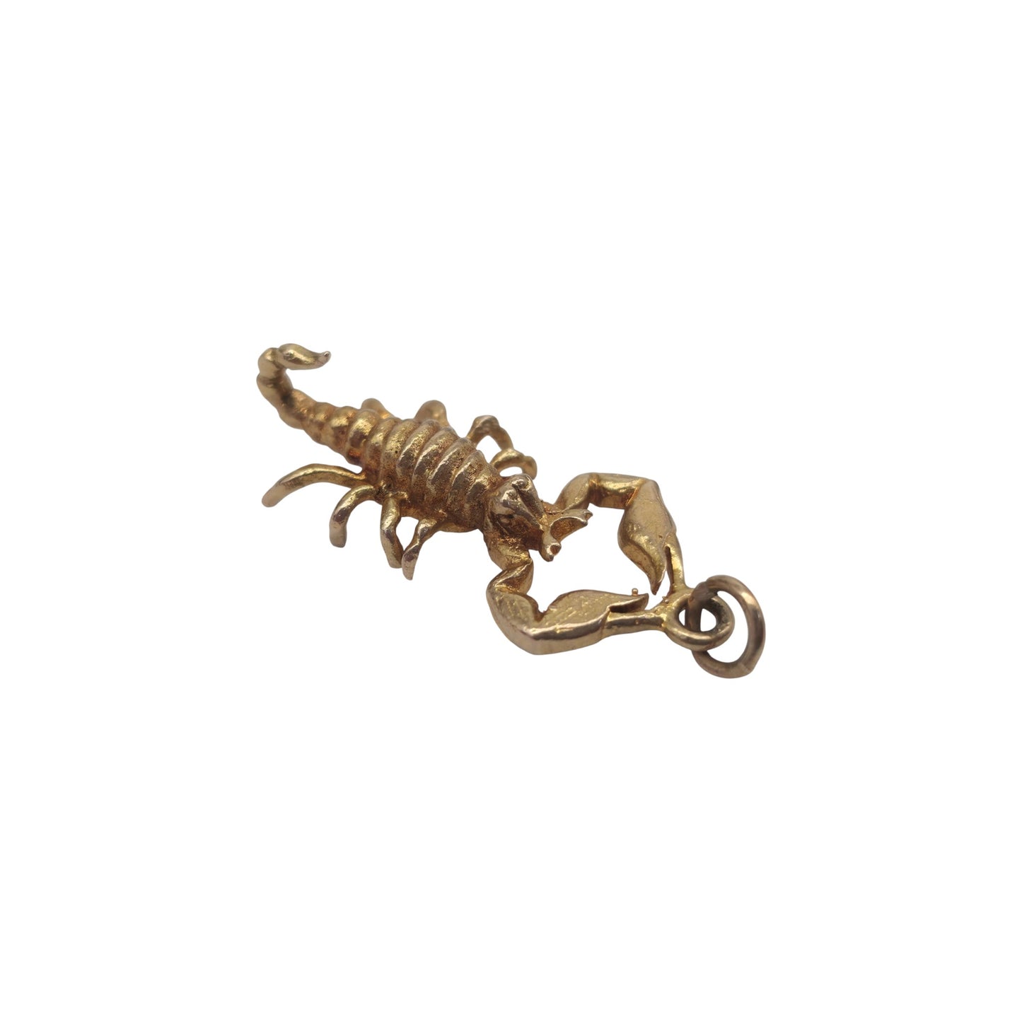 9ct 375 Yellow Gold Scorpion Charm 1963 L 2.4 cm 3.2 g.
