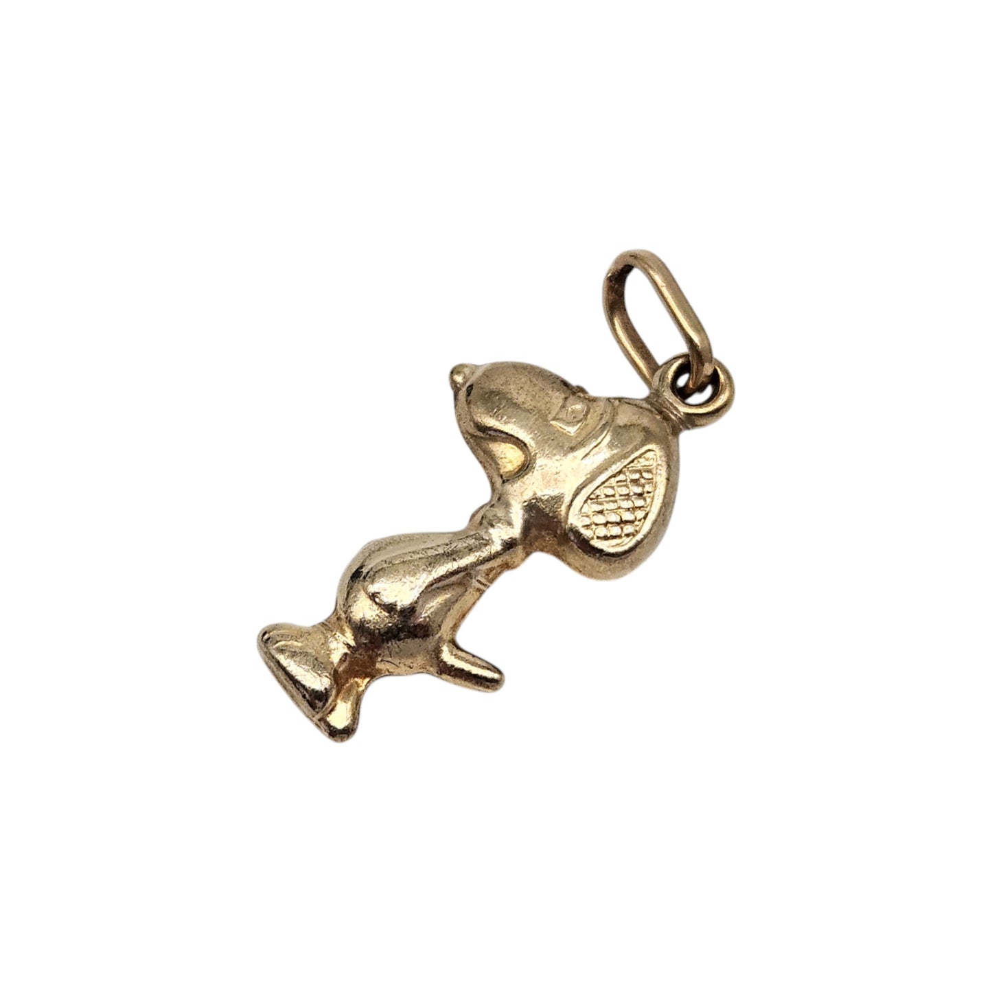 9ct 375 Yellow Gold Snoopy Dog Charm 1.8 cm 0.9 g.
