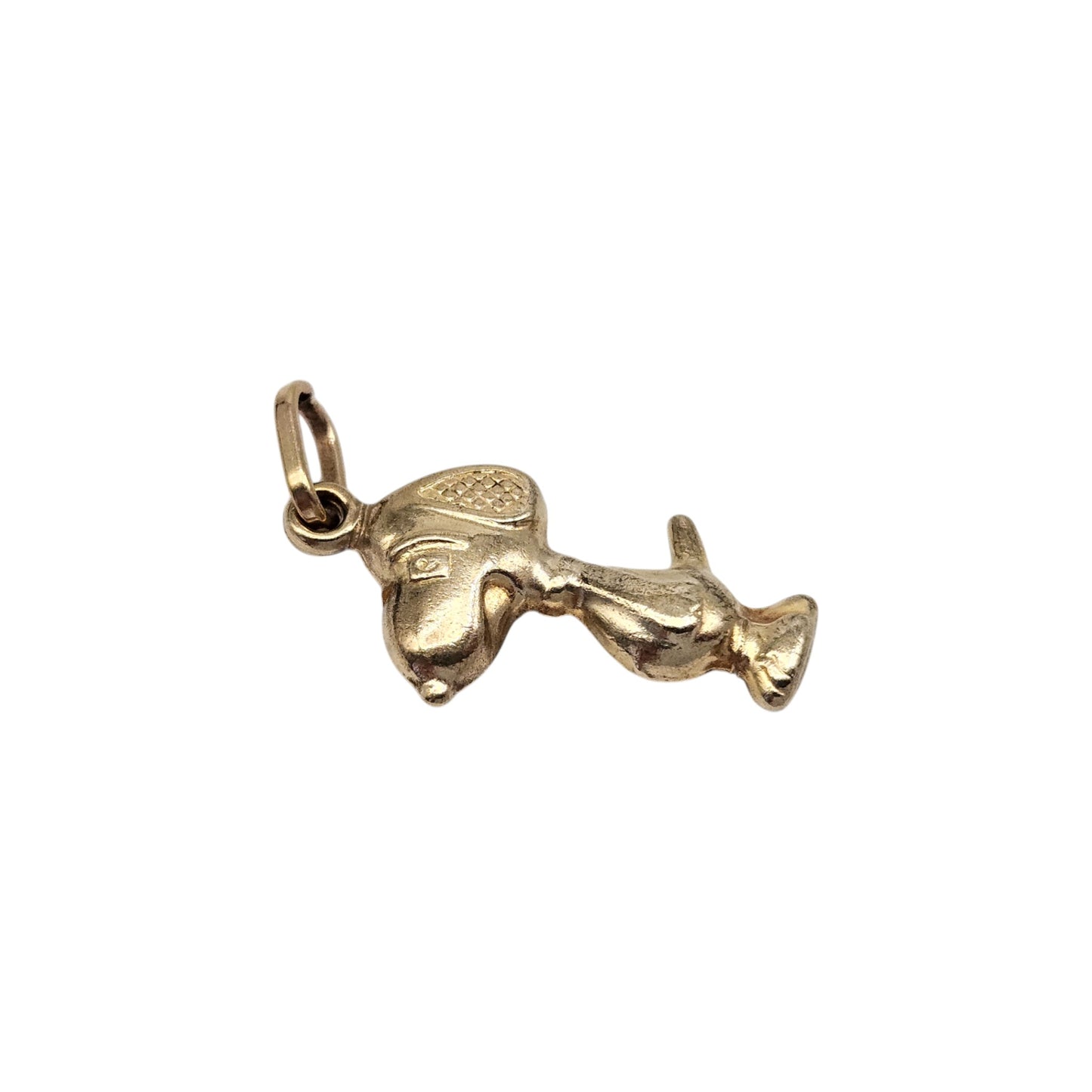9ct 375 Yellow Gold Snoopy Dog Charm 1.8 cm 0.9 g.