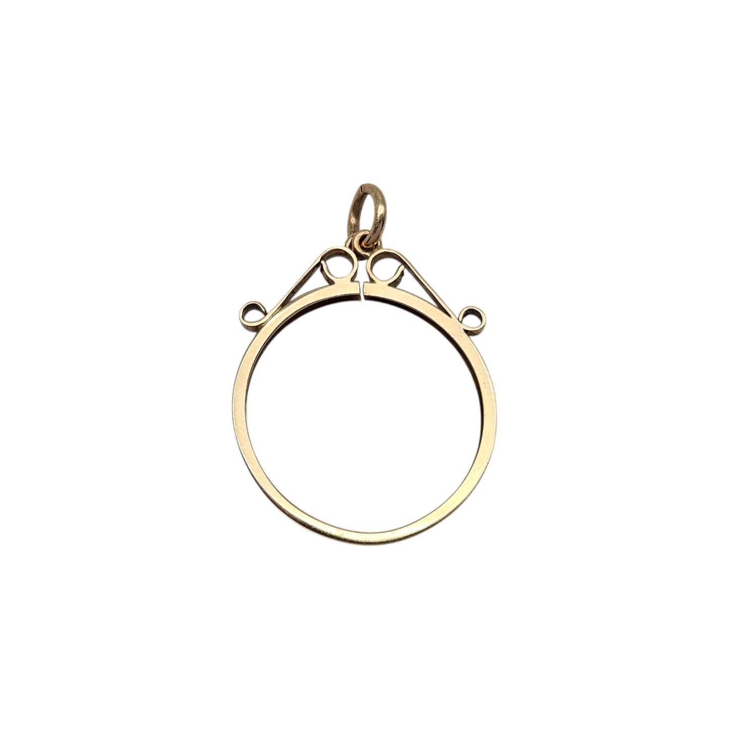 9ct gold Full Sovereign Mount Coin Pendant.